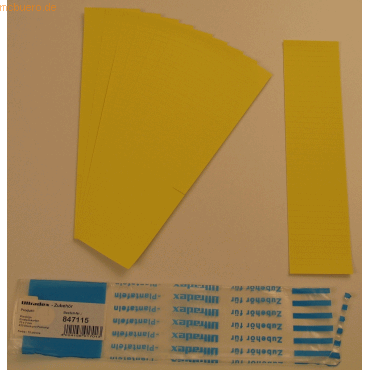 Ultradex Einsteckkarten fr 9,5mm Einsteckschiene 70x7,5mm VE=420 Stc