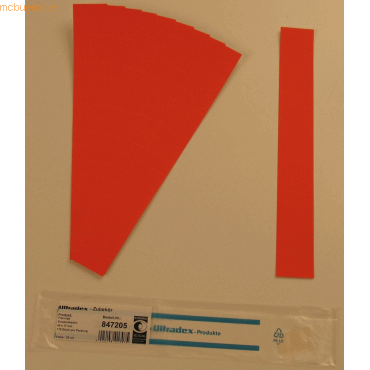 Ultradex Einsteckkarten fr 20mm Einsteckschiene 40x17mm VE=170 Stck