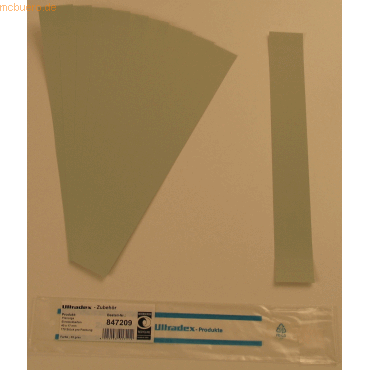 Ultradex Einsteckkarten fr 20mm Einsteckschiene 40x17mm VE=170 Stck