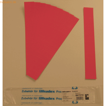 Ultradex Einsteckkarten fr 20mm Einsteckschiene 40x17mm VE=170 Stck