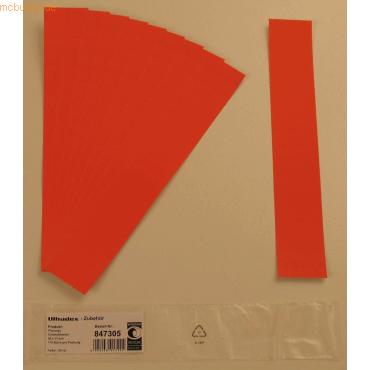 Ultradex Einsteckkarten fr 20mm Einsteckschiene 50x17mm VE=170 Stck