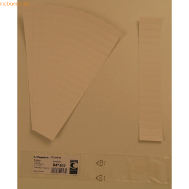 Ultradex Einsteckkarten fr 20mm Einsteckschiene 50x17mm VE=170 Stck