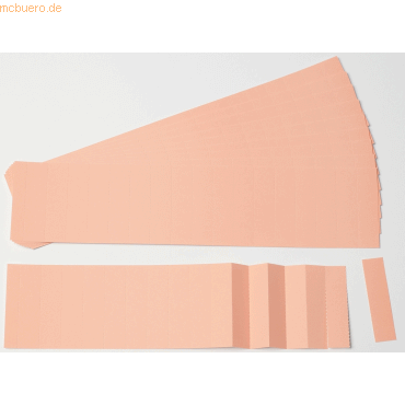 Ultradex Einsteckkarten fr 15mm Einsteckschiene 40x12mm rosa VE=220 S