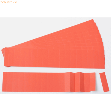 Ultradex Einsteckkarten fr 15mm Einsteckschiene 40x12mm rot VE=220 St