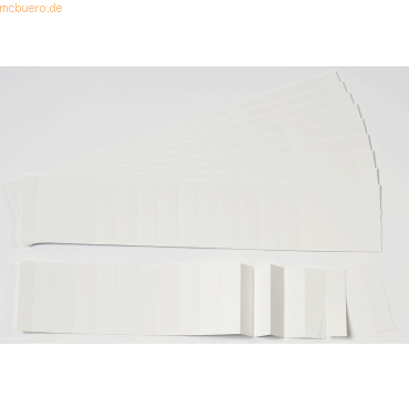 Ultradex Einsteckkarten fr 15mm Einsteckschiene 40x12mm wei VE=220 S