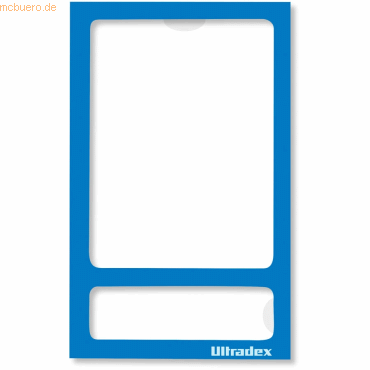Ultradex Fototasche magnetisch ohne Rckwand 70x113mm blau VE=5 Stck