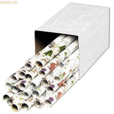 25 x Ludwig B�hr Transparentpapier Rolle 115 g/qm 50x61cm Winterwonder