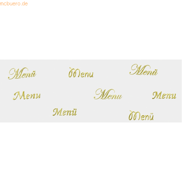 Transparentpapier Golden style 115g/qm A4 VE=25 Blatt Menü