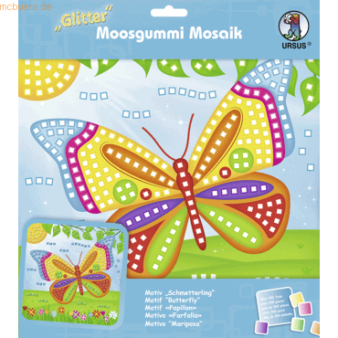 Ludwig Bähr Moosgummi Mosaik Glitter Schmetterling