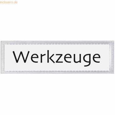 100 x Veloflex Beschriftungsfenster Velocoll selbstklebend 21x82mm