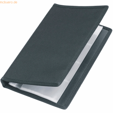 4 x Veloflex Visitenkartenalbum Office A4 schwarz
