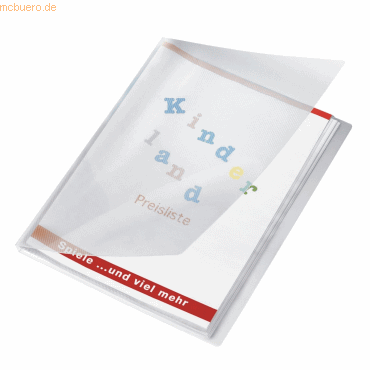 12 x Veloflex Sichtbuch Crystal A4 12 Hllen transparent