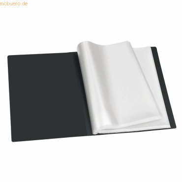 10 x Veloflex Sichtbuch A4 mit Sichtfenster 20 Hüllen schwarz