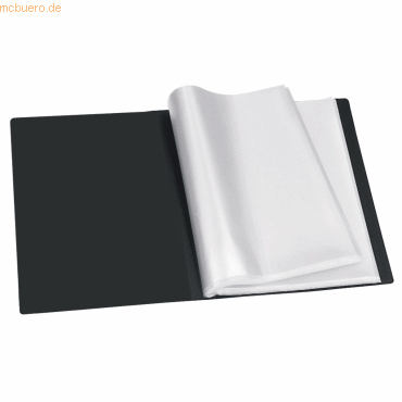 10 x Veloflex Sichtbuch A4 mit Sichtfenster 30 Hüllen schwarz