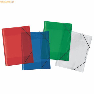 12 x Veloflex Sammelmappe Crystal A3 farbig sortiert