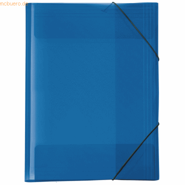 12 x Veloflex Ordnungsmappe Crystal A4 blau