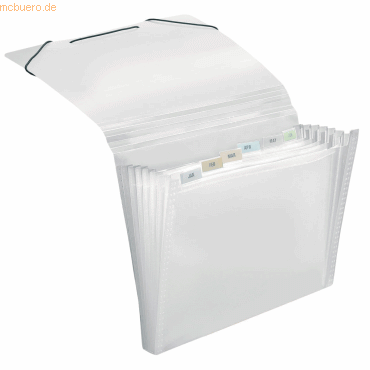 Veloflex Fchermappe A4 Crystal transparent 6 Fcher