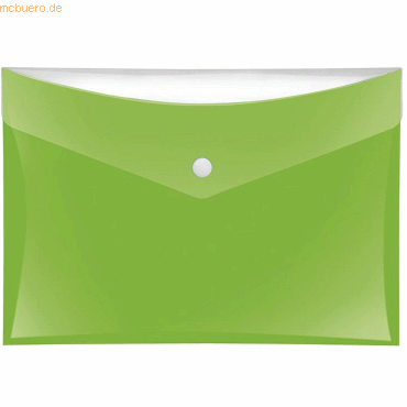 6 x Veloflex Sammeltaschen A5 grün mit zusätzlicher Tasche