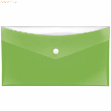 6 x Veloflex Sammeltaschen DIN lang grün mit zusätzlicher Tasche
