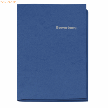 10 x Veloflex Bewerbungsmappen A4 3-teilig blau