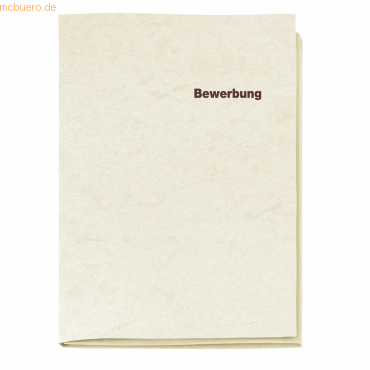 10 x Veloflex Bewerbungsmappen A4 3-teilig beige