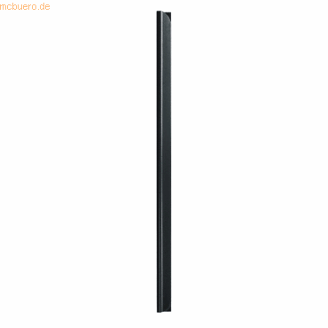 100 x Veloflex Klemmschienen A4 6mm schwarz