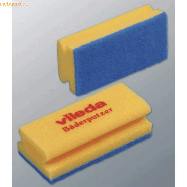 Vileda Reinigungsschwamm Bderputzer Soft Gr. 2 14x18cm cm gelb/blau