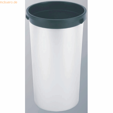Vileda Abfallbehälter Iris 50l rund metallic/schwarz
