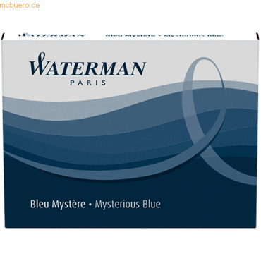 Waterman Tintenpatronen Standard blauschwarz VE=8 Stck