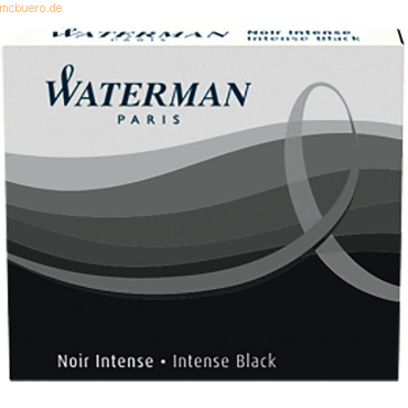 Waterman Tintenpatronen International schwarz VE=6 Stck