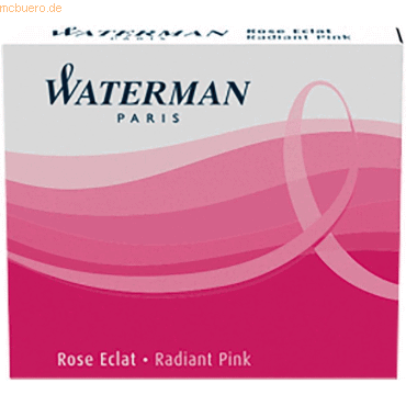 Waterman Tintenpatronen International rosa VE=6 Stck