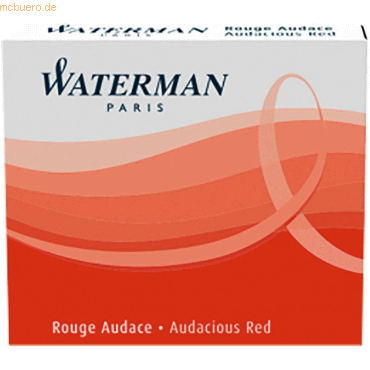 Waterman Tintenpatronen International rot VE=6 Stck