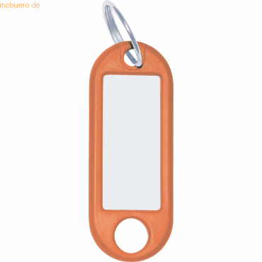 Wedo Schlüsselanhänger mit Ring 18mm VE=10 Stück orange