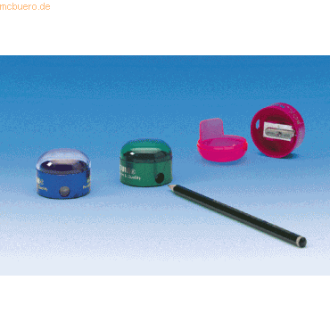 12 x Wedo Dosenspitzer einfach bis 8mm farbig sortiert