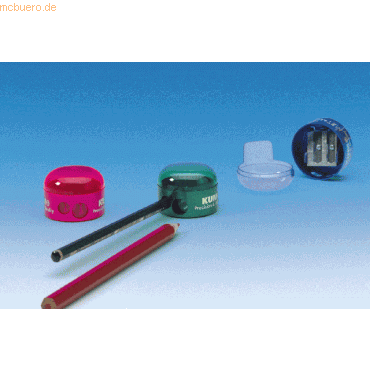 12 x Wedo Doppel-Dosenspitzer fr 8 und 11mm farbig sortiert