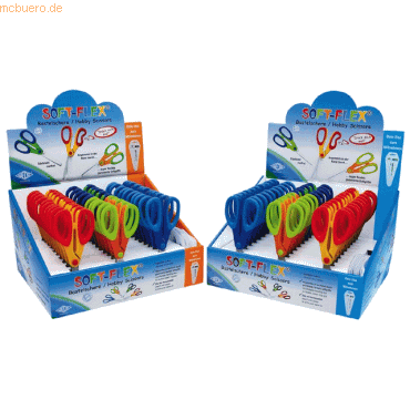 30 x Wedo Bastelschere rund Soft-Flex 13,5cm