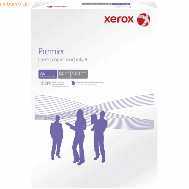 Xerox Kopierpapier Premier ECF A4 80g/qm weiß VE=500 Blatt
