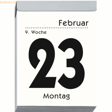Zettler Tagesabreißkalender im Hochformat 8x11cm Kalendarium 2020