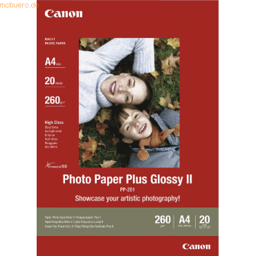 Photoglanzpapier Plus Glossy II PP-201 A4 VE=20 Blatt