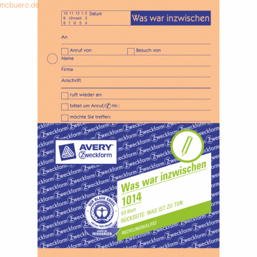 Vordruck Was war inzwischen A6 VE=50 Blatt Vordruck Was war inzwischen A6 VE=50 Blatt