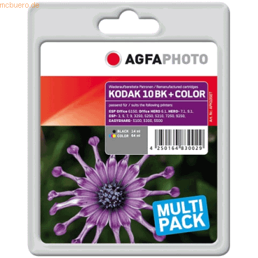 Tinte für Kodak 10C/10BK schwarz, color Tinte für Kodak 10C/10BK schwarz, color