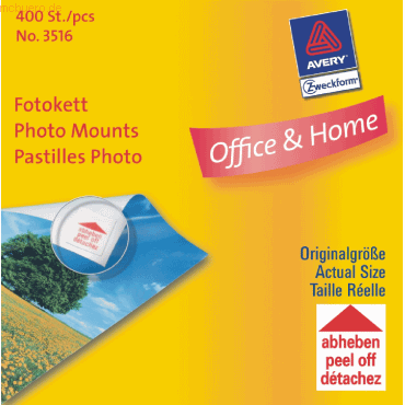 Fotokleber im Kartonspender VE=400 Stück Fotokleber im Kartonspender VE=400 Stück