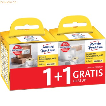 Rollenetiketten Versenden 101x54mm Aktionspackung VE=2x110St Rollenetiketten Versenden 101x54mm Aktionspackung VE=2x110St