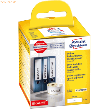 Rollenetiketten Ordnen 190x59mm VE=110 Stück Rollenetiketten Ordnen 190x59mm VE=110 Stück
