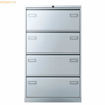Hängeregistraturschrank Light 4 Schübe 2-bahnig silber Hängeregistraturschrank Light 4 Schübe 2-bahnig silber
