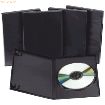 DVD-Hülle Juwel Case mit Booklet schwarz VE=5 Stück DVD-Hülle Juwel Case mit Booklet schwarz VE=5 Stück