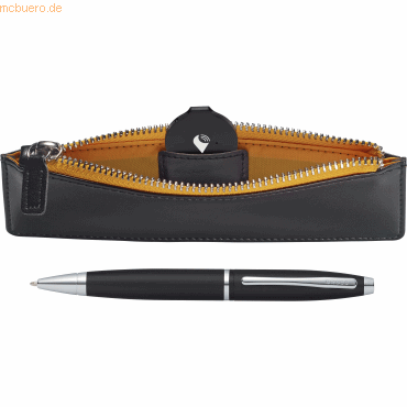 Drehkugelschreiber Calais Mattschwarz + Stifteetui mit TrackR bravo Chip Drehkugelschreiber Calais Mattschwarz + Stifteetui mit TrackR bravo Chip