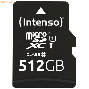Intenso 512GB microSDXC Class10 UHS-I Premium + SD-Adapter Intenso 512GB microSDXC Class10 UHS-I Premium + SD-Adapter