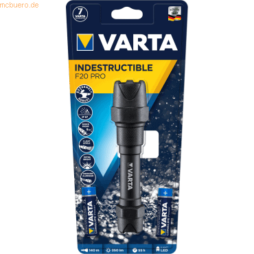 VARTA Indestructible F20 Pro 2AA mit Batt.