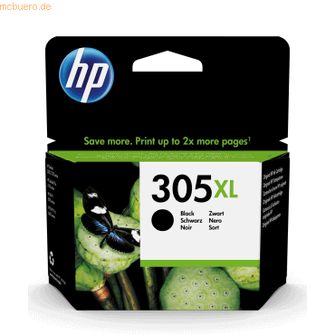 HP Tintenpatrone Nr. 305XL schwarz (ca. 240 Seiten)
